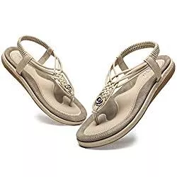 WINZYU Sandalen & Slides WINZYU Sandalen Damen Sommer Flach Sandaletten Zehentrenner Schuhe
