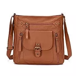 KL928 Taschen & Rucksäcke KL928 Tasche Damen Umhängetasche Handtaschen Schultertasche Leder Geldbörse Damentasche Damenhandtasche Lederhandtaschen für frauen oder Mädchen(brown)