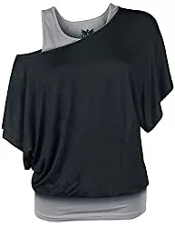 Black Premium by EMP T-Shirts Black Premium by EMP When The Heart Rules The Mind Frauen T-Shirt schwarz/grau
