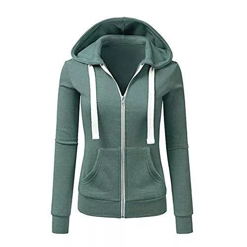 Newbestyle Kapuzenpullover Newbestyle Jacke Damen Sweatjacke Hoodie Sweatshirtjacke Pullover Oberteile Kapuzenpullover