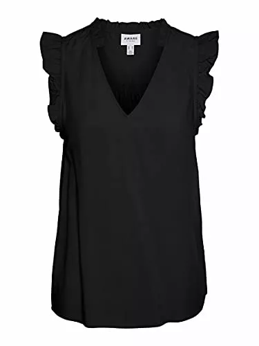 VERO MODA Kurzarmblusen VERO MODA Female Oberteil ohne Ärmel V-Ausschnitt