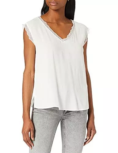 ONLY T-Shirts ONLY Female Oberteil Spitzendetail