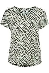 Fransa Kurzarmblusen fransa Damen Shirt T-Shirt mit Print 20609012