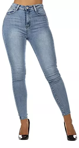 Giralin Jeans Giralin Damen High Stretch Hosen Skinny Fit Jeggings High Waist Übergrößen