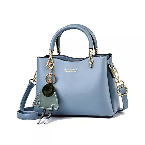 NICOLE & DORIS Taschen & Rucksäcke NICOLE & DORIS Damen Handtasche mit großer Kapazität PU Leder Schultertasche Shopper Casual Umhängetasche Designer Tasche mit Anhänger
