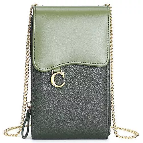 cotwoco Taschen & Rucksäcke Geldbörse Damen - Handy Umhängetasche Damen, PU Leder Frauen Brieftasche Schultertasche Handtasche reisepass Handytasche mit Kartenfächer Verstellbar Abnehmbar Schultergurt für Handy unter 7 Zoll