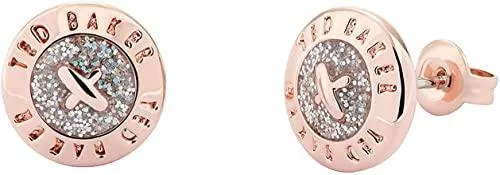 Ted Baker Schmuck Ted Baker EISLEY Rose Gold und Silber Glitzer Mini Knopf Ohrringe