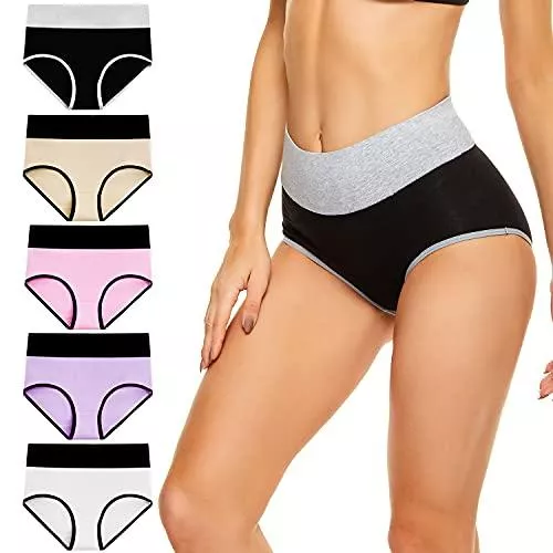 cassney Unterwäsche & Dessous cassney Damen-Unterwäsche, hohe Taille, C-Abschnitt, Baumwolle, volle Abdeckung