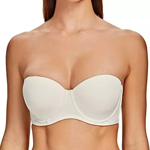 MELENECA Unterwäsche & Dessous MELENECA Damen Trägerloser BH - Bügel BH Große Größe Brüste mit geformte Cups