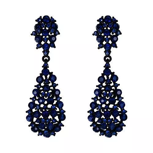 EVER FAITH Schmuck EVER FAITH Damen Ohrringe Voll Kristall Art Deco Vintage Stil Ohrhänger für Hochzeit Party
