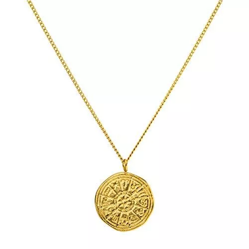 PURELEI Schmuck PURELEI® Zodiac Halskette Damen aus Edelstahl (Gold, Silber &amp; Rosegold) mit Anhänger (40/45 cm Länge, verstellbar) Schmuck wasserfest)