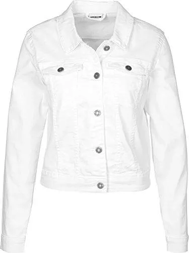 Noisy may Jacken Noisy may Damen Nmdebra L/S White Denim Jacket Noos Jeansjacke