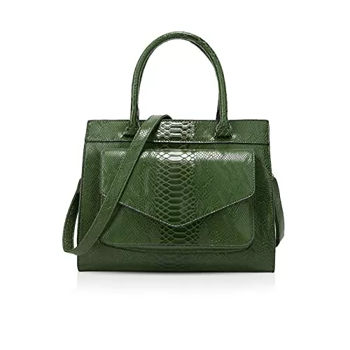NICOLE &amp; DORIS Taschen & Rucksäcke NICOLE &amp; DORIS Damen Handtaschen Krokodil Handtasche Henkeltasche Lackiert Krokodil Top Griff Henkeltasche Schultertaschen
