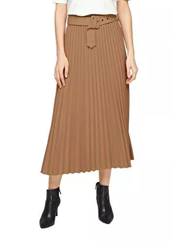 s.Oliver Röcke s.Oliver BLACK LABEL Damen Plissierter Rock mit Stoffgürtel