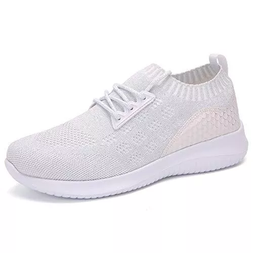 Minbei Sneaker & Sportschuhe Damen Turnschuhe Luftkissen Hallenschuhe Atmungsaktiv Outdoor Fitnessschuhe Laufschuhe Schnürsenkel Frauen Sportschuhe Flach