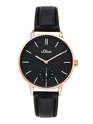 s.Oliver Uhren s.Oliver Time Damen Analog Quarz Uhr mit PU Armband SO-3586-LQ