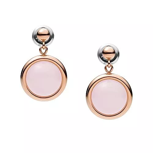 Fossil Schmuck Fossil Damen-Hängeohrringe Edelstahl roségoldfarben JF03672791