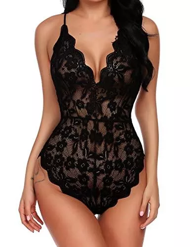 Avidlove Unterwäsche & Dessous Avidlove Damen Teddy Dessous Einteiler Babydoll Mini Body