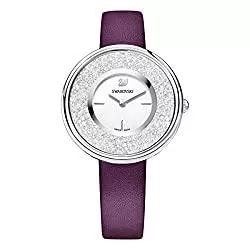 Swarovski Uhren Swarovski Damen Crystalline Pure Armbanduhr für Frauen, Edelstahl, weißes Kristall