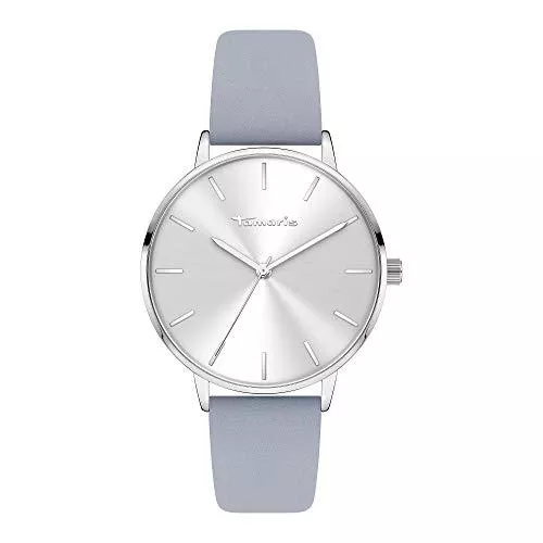 Tamaris Uhren Tamaris Damen Analog Quarz Armbanduhr mit Lederarmband