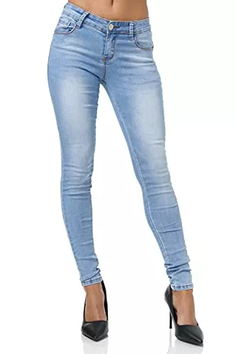 Elara Jeans Elara Damen Stretch Hose Push Up Jeans Chunkyrayan
