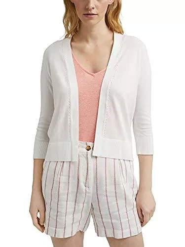 ESPRIT Strickjacken ESPRIT Offener Cardigan aus 100% Bio-Baumwolle