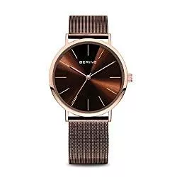 BERING Uhren BERING Damen Analog Quarz Classic Collection Armbanduhr mit Edelstahl Armband und Saphirglas 13436-265