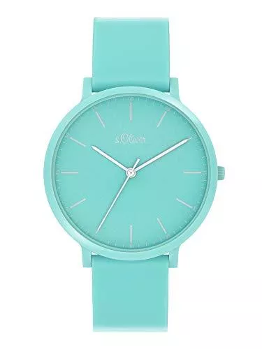 s.Oliver Uhren s.Oliver Unisex Analog Quarz Armbanduhr mit Silikonarmband
