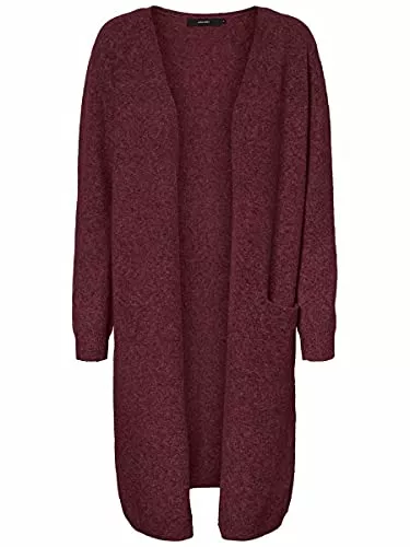 VERO MODA Strickjacken VERO MODA Damen Strickjacke Doffy knielanger Cardigan