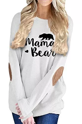 Pink Queen Langarmblusen Pink Queen Damen-Bluse, Rundhalsausschnitt, Fledermausärmel, Flicken, Oberteil