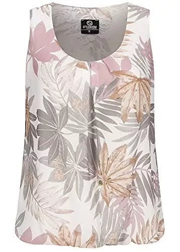 Styleboom Fashion® Ärmellose Blusen Styleboom Fashion® Damen Chiffon Top mit Spitze