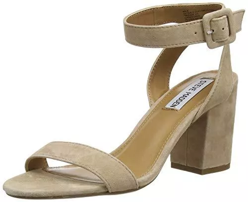 Steve Madden Sandalen & Slides Steve Madden Damen Malia Tan Suede Sandale mit Absatz