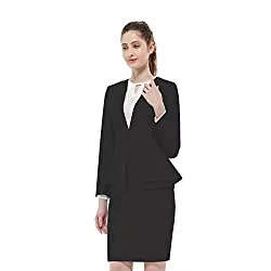 GOODYOUNG Kostüme Damen Business Anzug Set für Büro Lady zweiteilig Slim Work Blazer &amp; Rock
