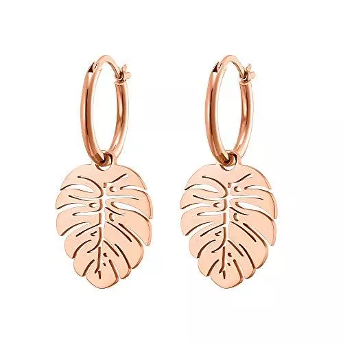 heideman ars gratia artis Schmuck Heideman Ohrringe Damen aus Edelstahl silber gold rosegold farbend Ohrstecker hängend für Frauen mit Blume