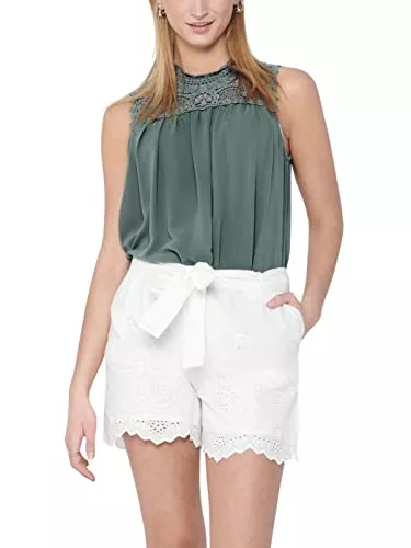 ONLY Ärmellose Blusen ONLY Female Oberteil ohne Ärmel Spitzen