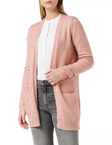 VILA Strickjacken VILA CLOTHES Damen VIRIL OPEN L/S KNIT CARDIGAN - NOOS Strickjacke, North Atlantic, Normal