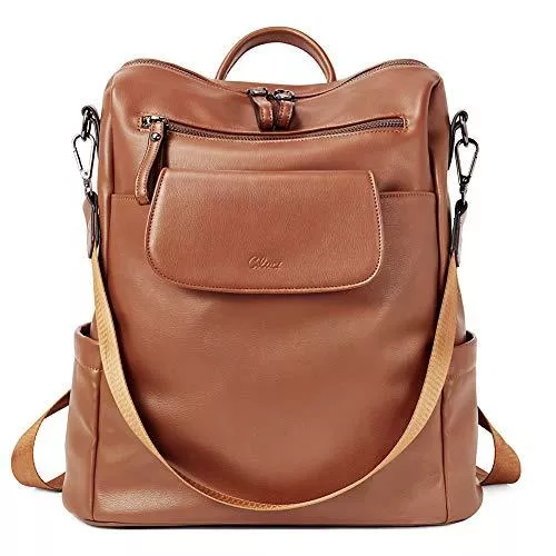 CLUCI Taschen & Rucksäcke CLUCI Rucksack Damen Leder PU Elegant Lederrucksack Handtasche Frauen Rucksacktasche 2 in 1