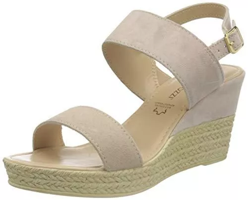 MARCO TOZZI Sandalen & Slides MARCO TOZZI Damen 2-2-28015-26 Veloursleder Keilsandale