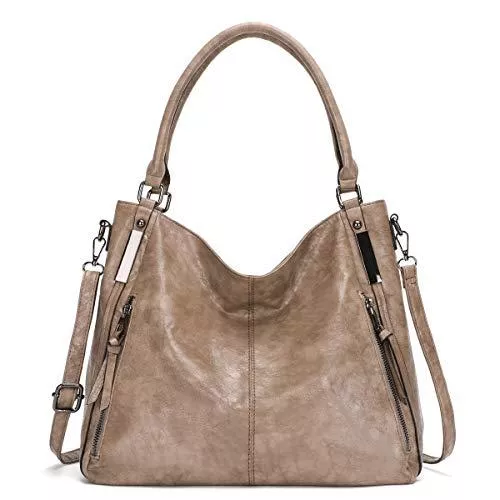 KL928 Taschen & Rucksäcke KL928 tasche damen Handtasche gross Umhängetasche Schultertasche Damenhandtasche PU Leder elegante Tasche damen Henkeltaschen für frauen (Khaki)