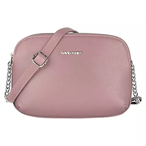 David Jones Taschen & Rucksäcke David Jones - Damen Mittelgroße Umhängetasche Viele Taschen Fächer - Reißverschluss Multi Pocket Schultertasche PU Leder - Frauen Einfach Handtasche - Messenger Crossbody Bag Basic Tasche
