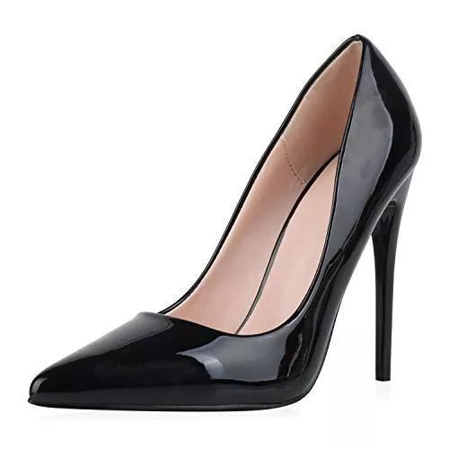 SCARPE VITA High Heels SCARPE VITA Damen Spitze Pumps mit Pfennigabsatz Lack