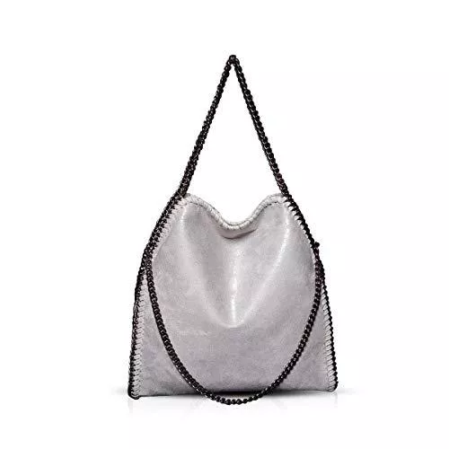 Modetasche Taschen & Rucksäcke Handtaschen Damen Lederimitat Umhängetasche Designer Taschen Hobo Taschen groß Mit Quasten Schultertasche Damen lederhandtasche Damen Gray