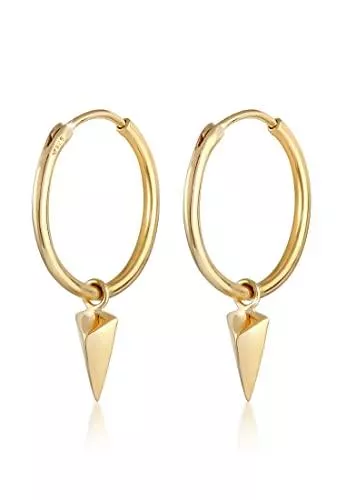 Elli Schmuck Elli Ohrringe Damen Hänger Creole Dreieck Geo Design in 925 Sterling Silber