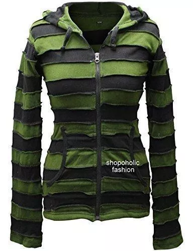SHOPOHOLIC FASHION Strickjacken Streifen-Pixie-Kapuzenpullover für Damen von Shopoholic Fashion