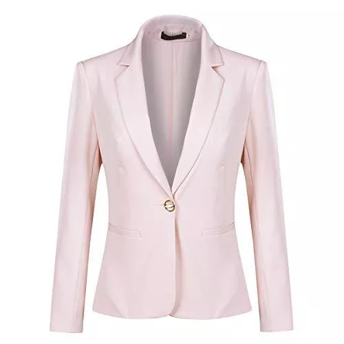 YYNUDA Blazer YYNUDA Damen Blazer Elegant Slim Fit EIN Knopf Anzugjacke für Business Frühling Sommer