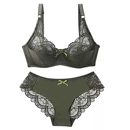 Swbreety Unterwäsche & Dessous Swbreety Damen Sexy Spitze BH und Panty Set Bügel Dünn Transparent Dessous Set