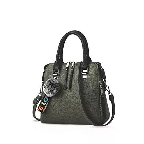 NICOLE &amp; DORIS Taschen & Rucksäcke NICOLE &amp; DORIS Frau Mode-Handtaschen Tragetaschen Klassisch Damen Körper überqueren Schultertasche Kuriertasche Leder Grosse Kapazität Grün