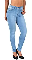 ESRA Jeans ESRA Damen Jeans Jeanshose Damen Skinny High Waist Hochbund Jeanshosen große Größen S500