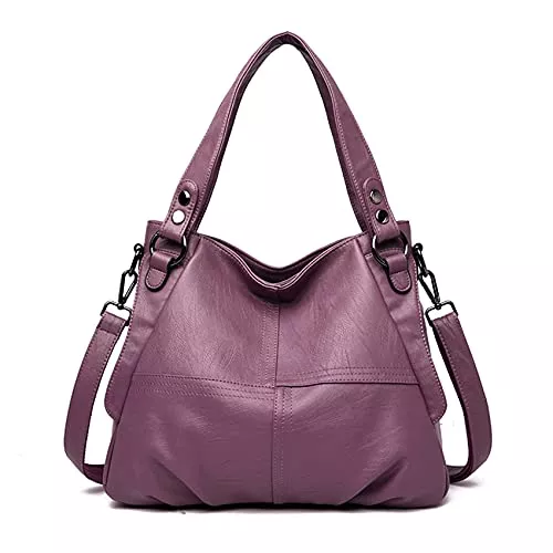 Sacmill Taschen & Rucksäcke Damen Handtasche Große Leder Damenhandtasche Umhängetaschen Designer Schultertasche Hobo Tasche