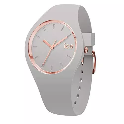 Ice-Watch Uhren Ice-Watch - ICE glam pastel Wind - Graue DamenUhr mit Silikonarmband